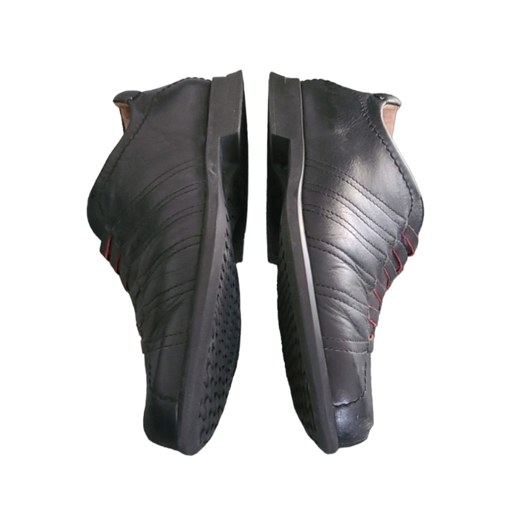 Y2K THINK Black Leather Slip-On Oxfords 40 9.5 10 Minimal Comfort Shoes Austria - Picture 9 of 16